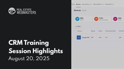 CRM Training Session Highlights - August 20